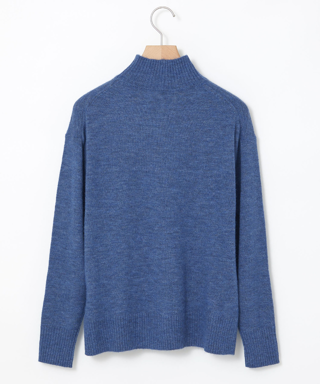 ウールブレンド タートルネック ニット【手洗いOK】