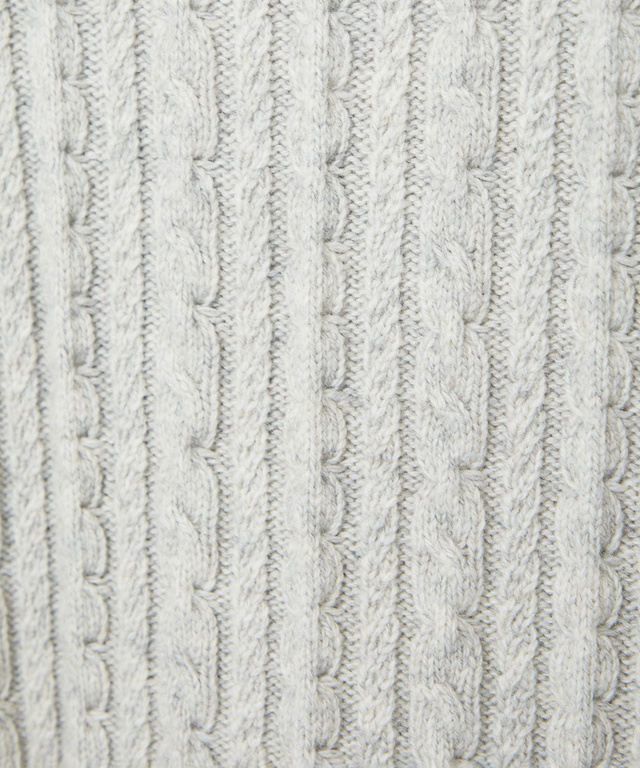 ウールブレンド ケーブル ニット