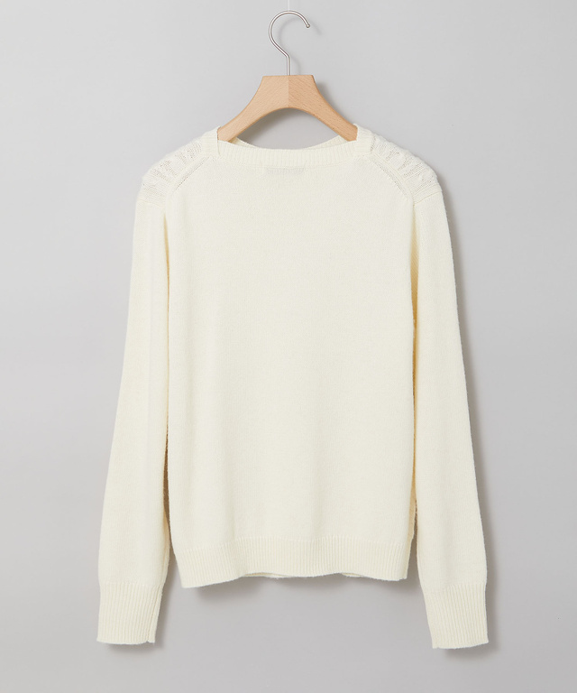 ウールブレンド ケーブル ニット