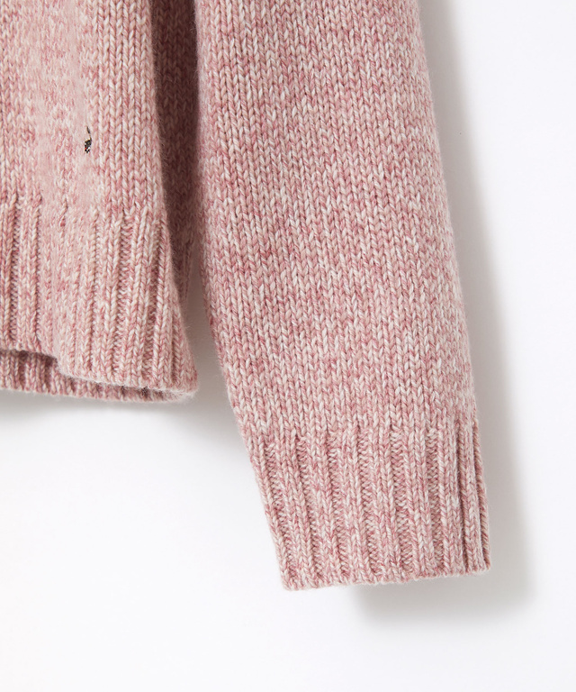 ウールブレンド カラーネップ ニット【手洗いOK】