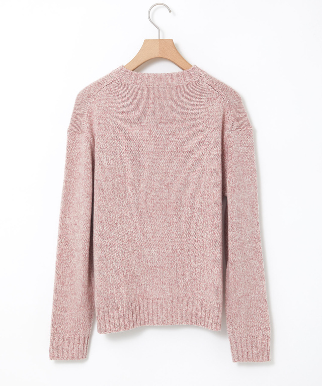 ウールブレンド カラーネップ ニット【手洗いOK】