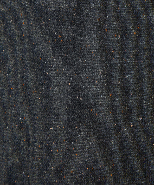 ウールブレンド ハイネック ネップ ニットチュニック【手洗いOK】【オンラインショップ限定】