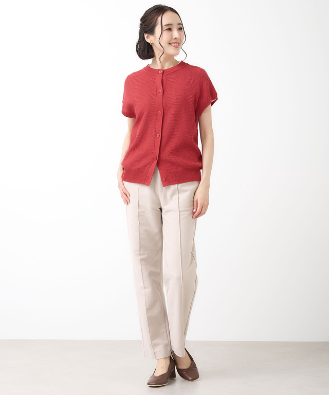 ペーパーヤーン ニット ベスト【手洗いOK】