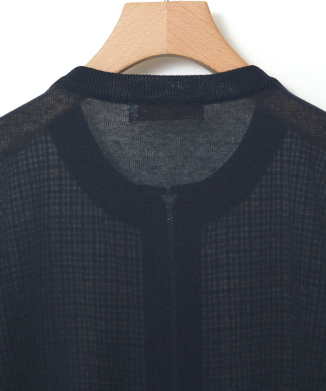 クロコダイルタータン ジップ カーディガン