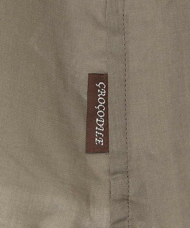 ノーカラー シアー ブルゾン