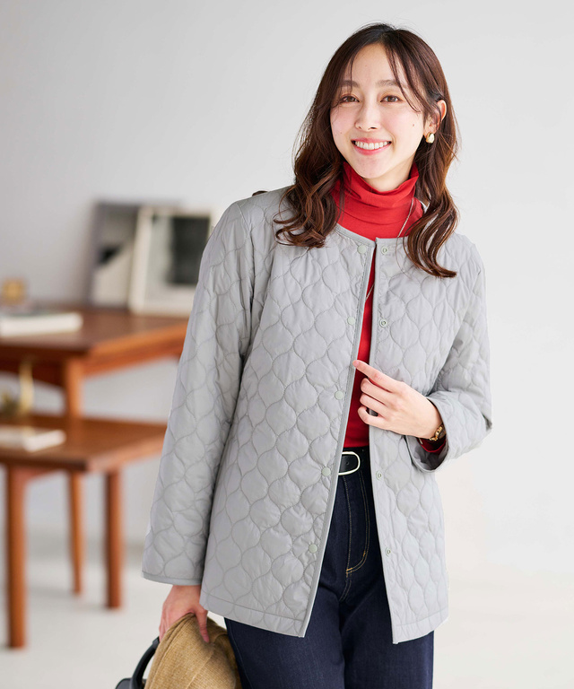 中綿 キルティング ジャケット