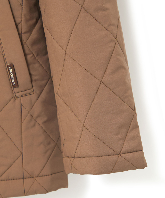 クロコダイルタータン ダイヤキルト 中綿 ジャケット