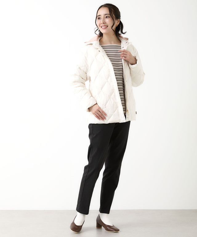 2WAYフード キルトダウン ジャケット【撥水加工】