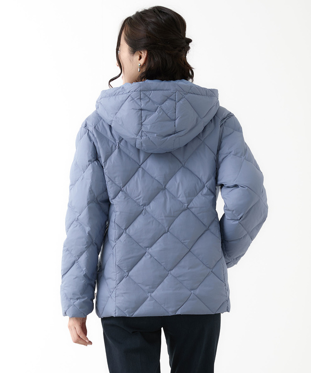 2WAYフード キルトダウン ジャケット【撥水加工】