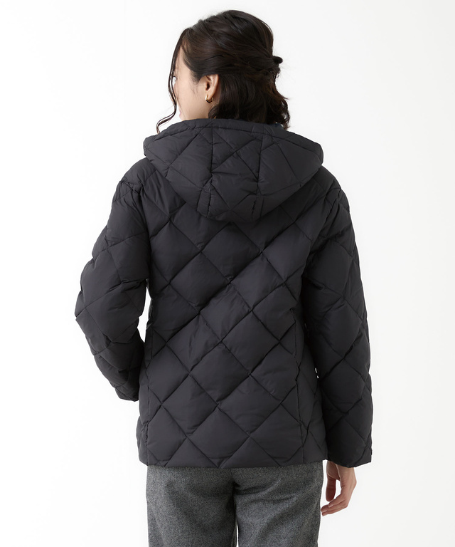 2WAYフード キルトダウン ジャケット【撥水加工】