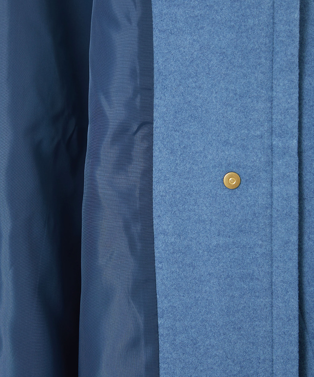 ウールライク フード付き コート 