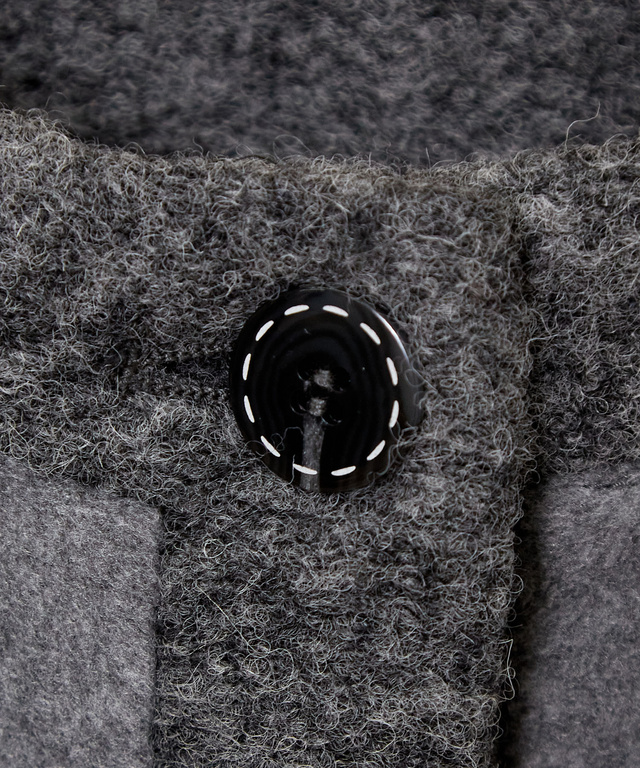 中綿 ノーカラー ジャケット