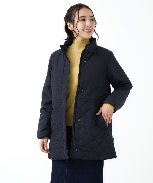 キルティング切り替え 中綿 ジャケット【撥水加工】