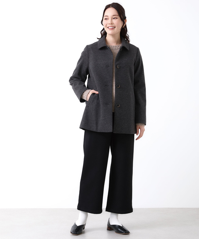 ウールライク ミドル コート