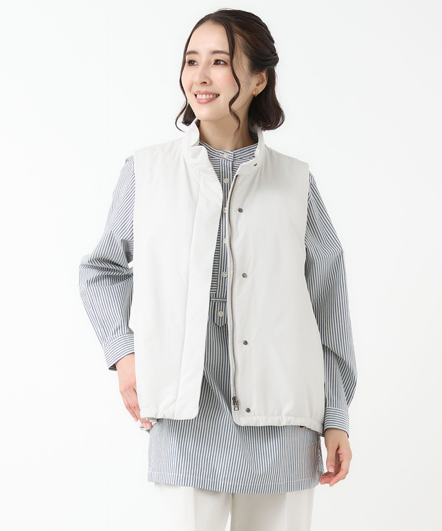 中綿 タフタ ベスト【撥水加工】