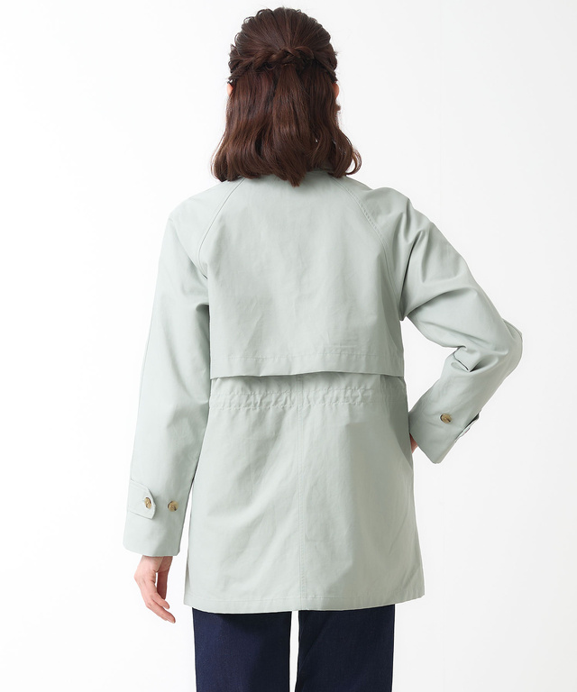 スピンドル付き ステンカラーコート