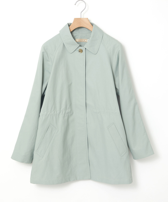 スピンドル付き ステンカラーコート