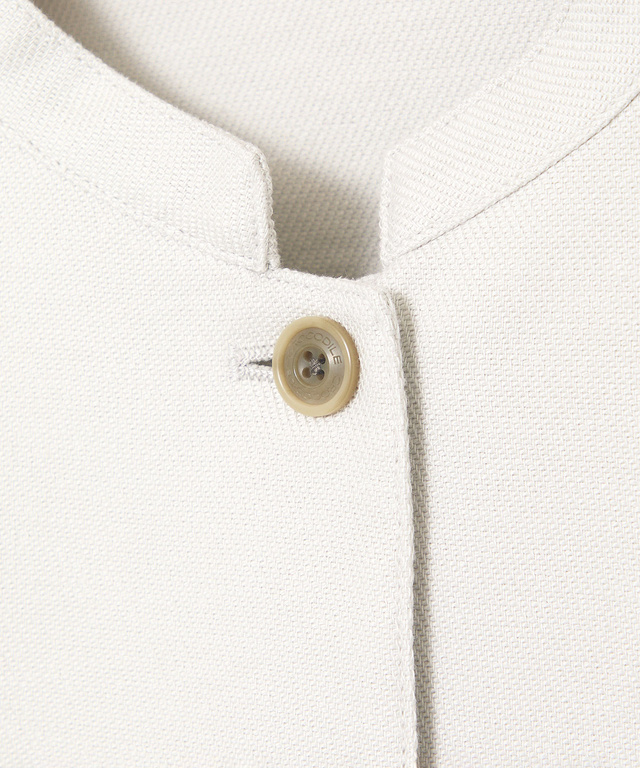 ツイル マオカラー ジャケット【手洗いOK】