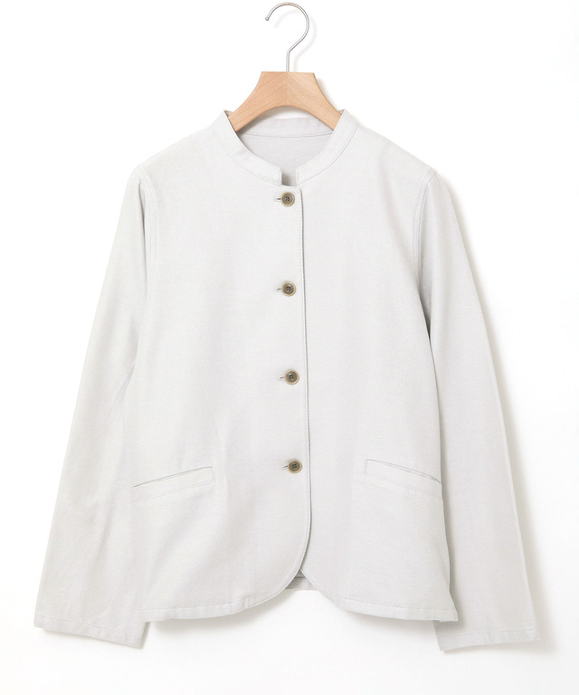 ツイル マオカラー ジャケット【手洗いOK】