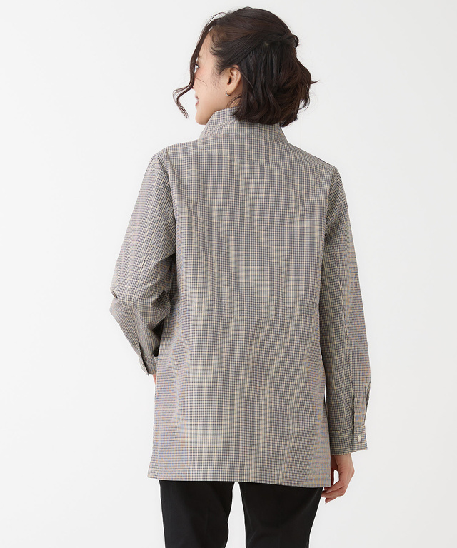 ブルームタータン ミドル丈 コート【手洗いOK】