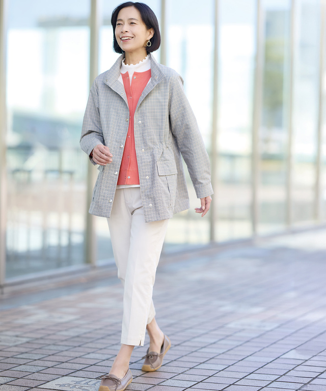 クロコダイルタータン メモリー素材 アウター【手洗いOK】