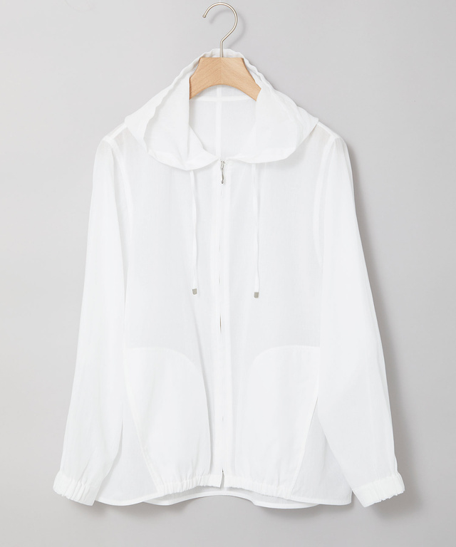 シアー パーカー【UVカット】【手洗いOK】