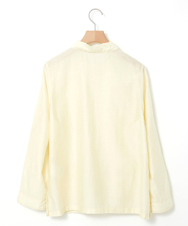 リネンブレンド シャツ ジャケット【手洗いOK】