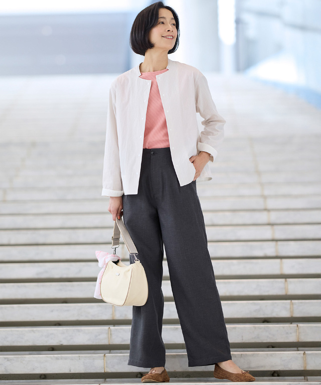 ストライプ柄 シャツ ジャケット