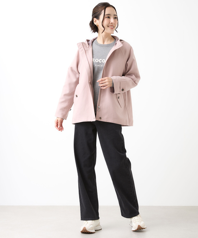 Aラインシルエット ショート丈 モッズコート