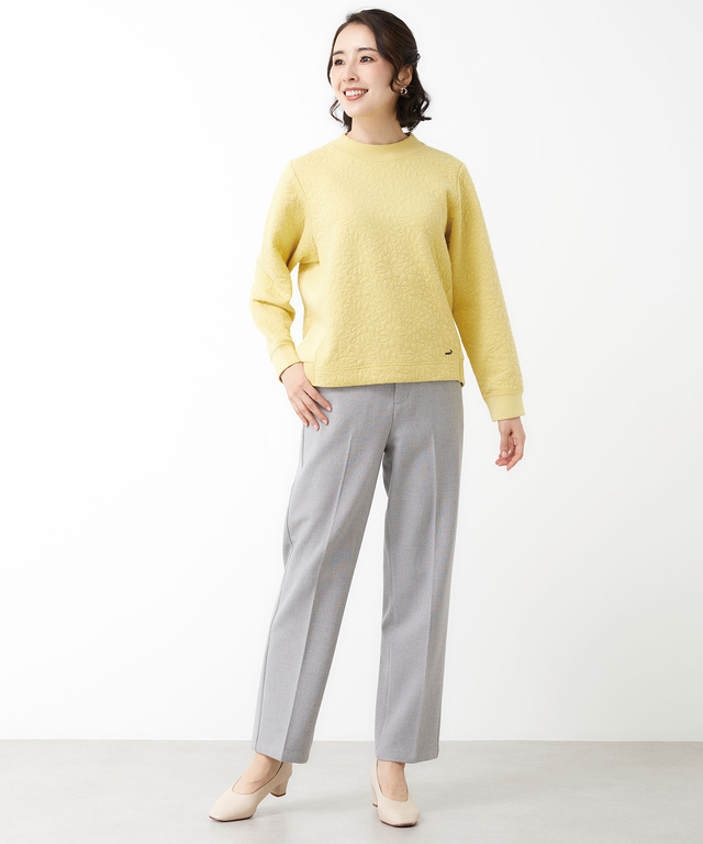 センタープレス ストレート パンツ