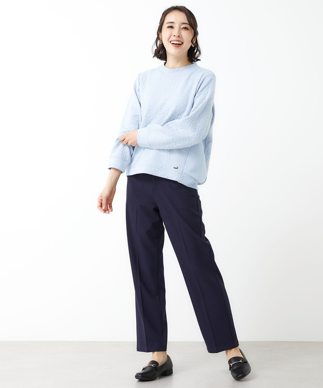 センタープレス ストレート パンツ