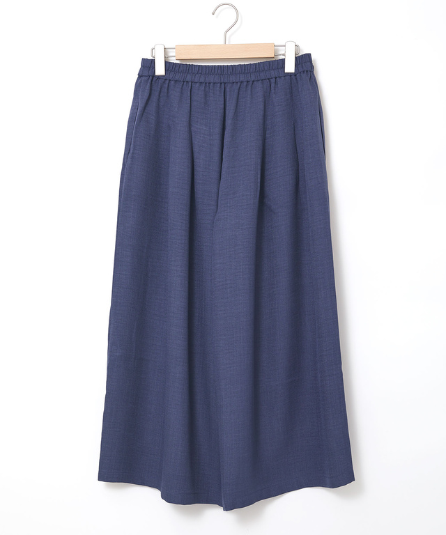 杢調 ウエストゴム キュロットパンツ