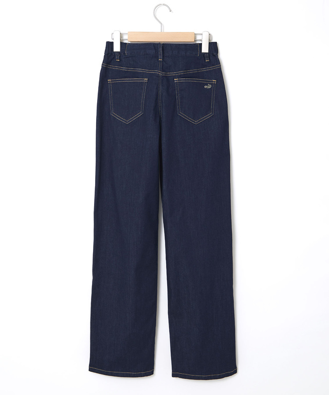 セミワイド ストレッチデニム パンツ