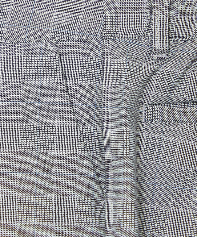 チェック柄 テーパード パンツ