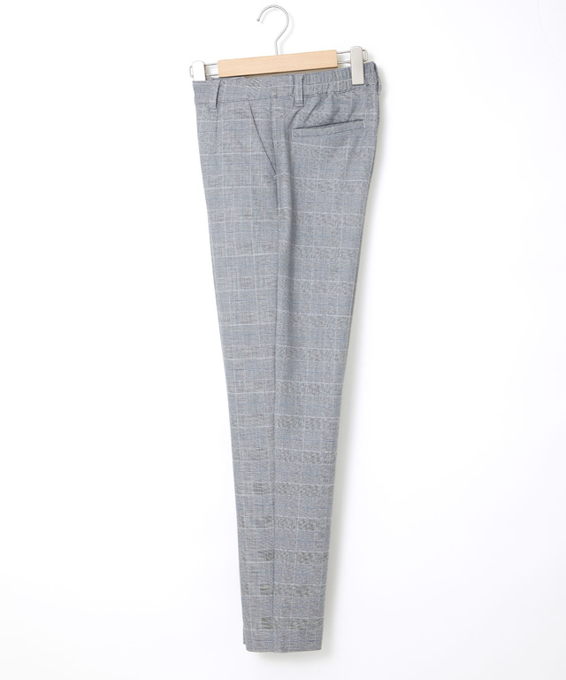 チェック柄 テーパード パンツ