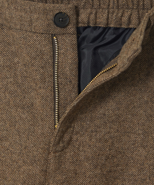 ウールブレンド ストレートパンツ