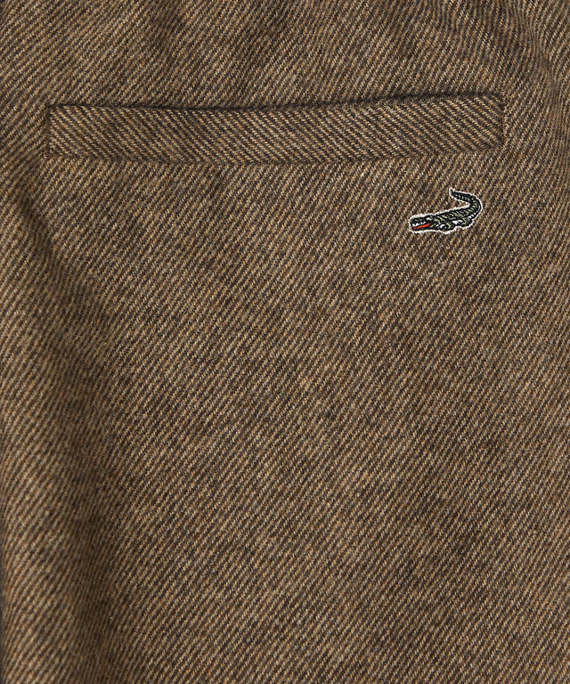 ウールブレンド ストレートパンツ