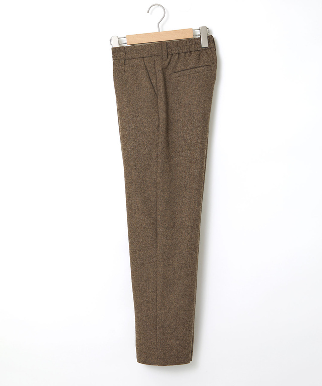ウールブレンド ストレートパンツ