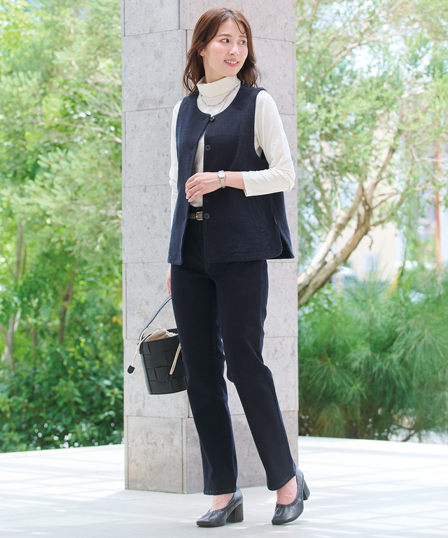 裏起毛 デニムパンツ