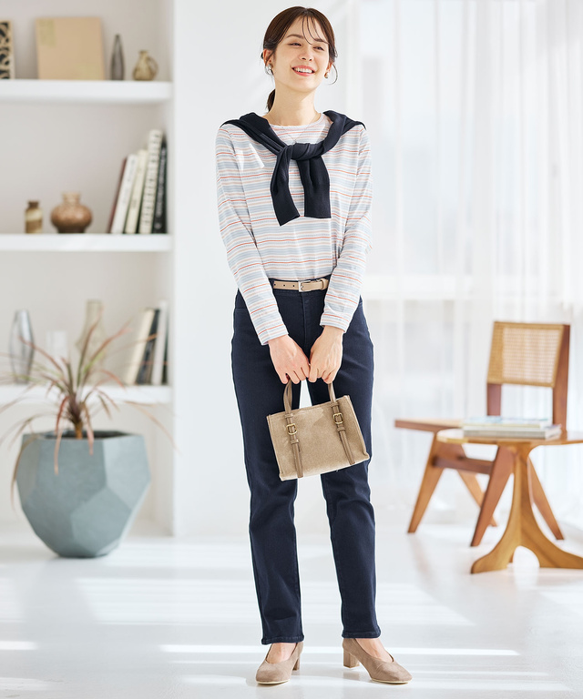 裏起毛 デニムパンツ