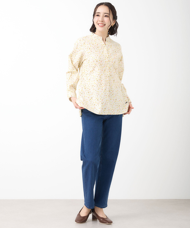 ストレッチ ストレート デニムパンツ