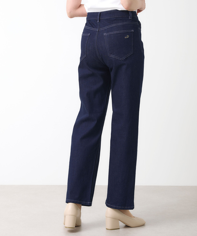 ストレッチ ストレート デニムパンツ