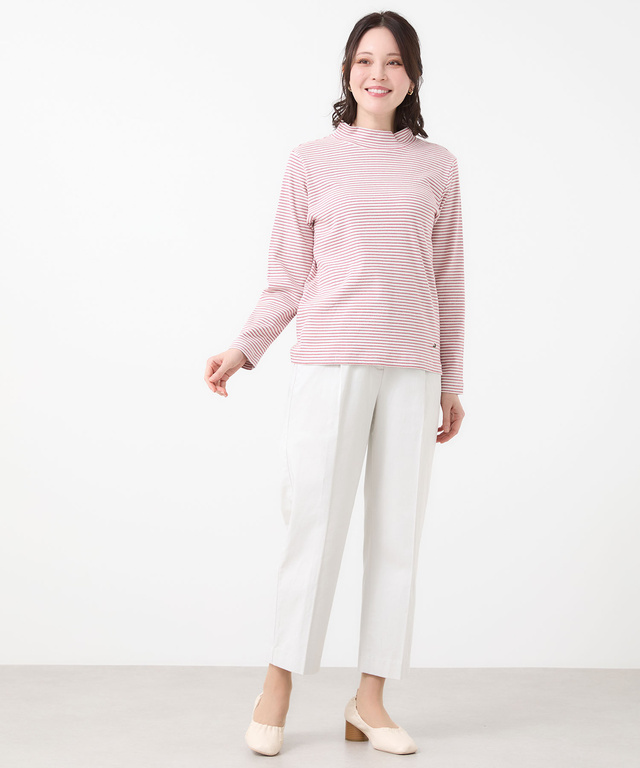 センタープレス タック パンツ