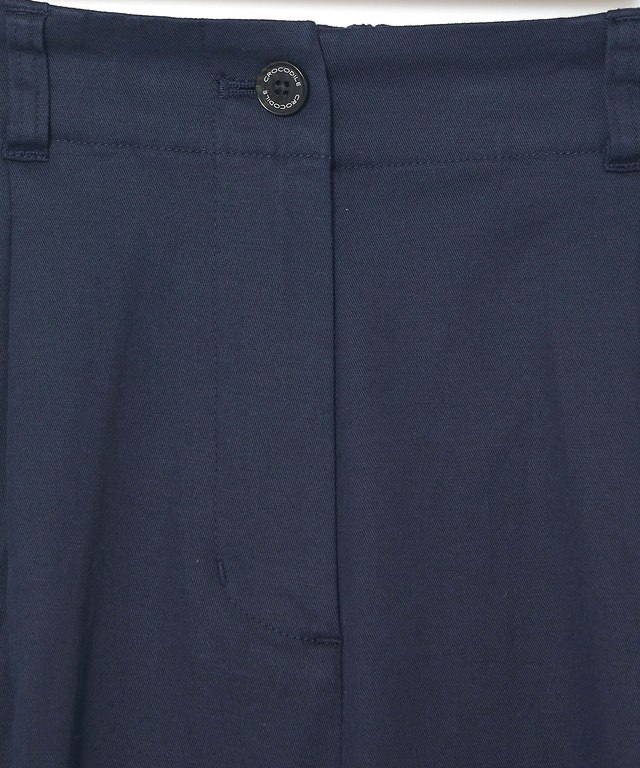 センタープレス タック パンツ