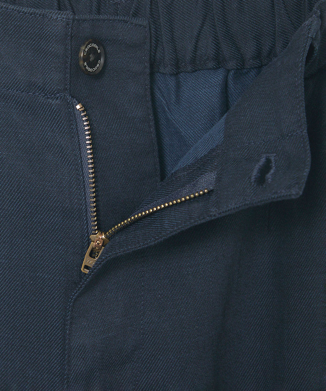 ウエストゴム タック ワイド パンツ