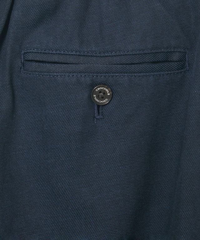 ウエストゴム タック ワイド パンツ