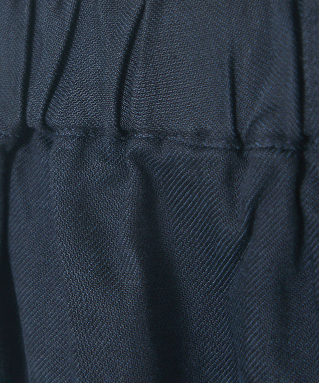 ウエストゴム タック ワイド パンツ