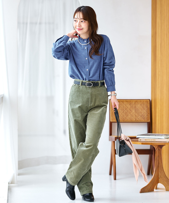 裏起毛 コーデュロイ パンツ