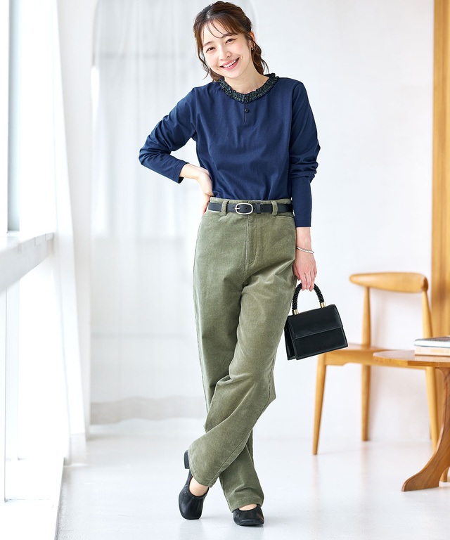 裏起毛 コーデュロイ パンツ