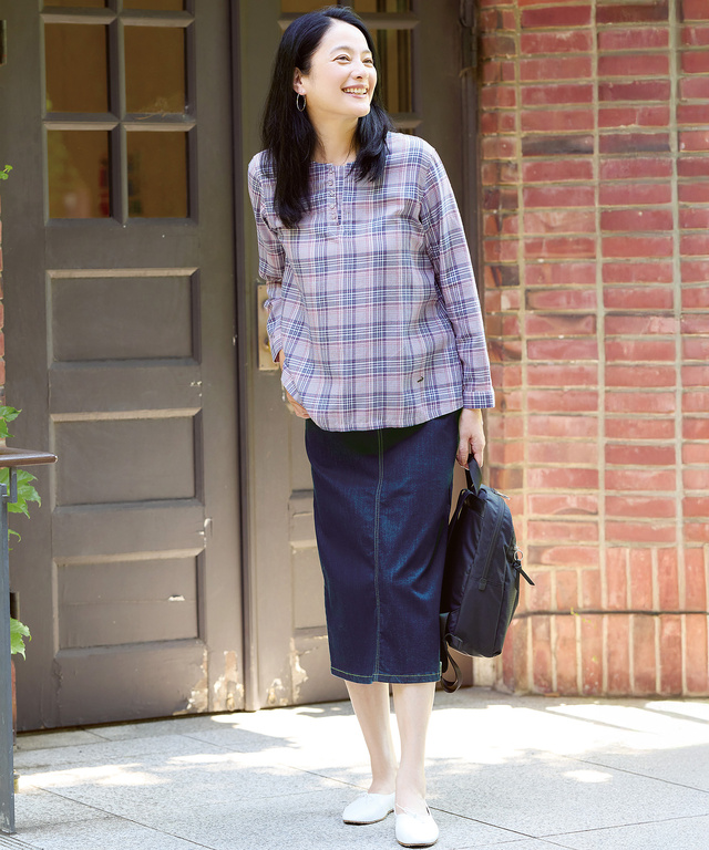 ストレッチ デニム スカート